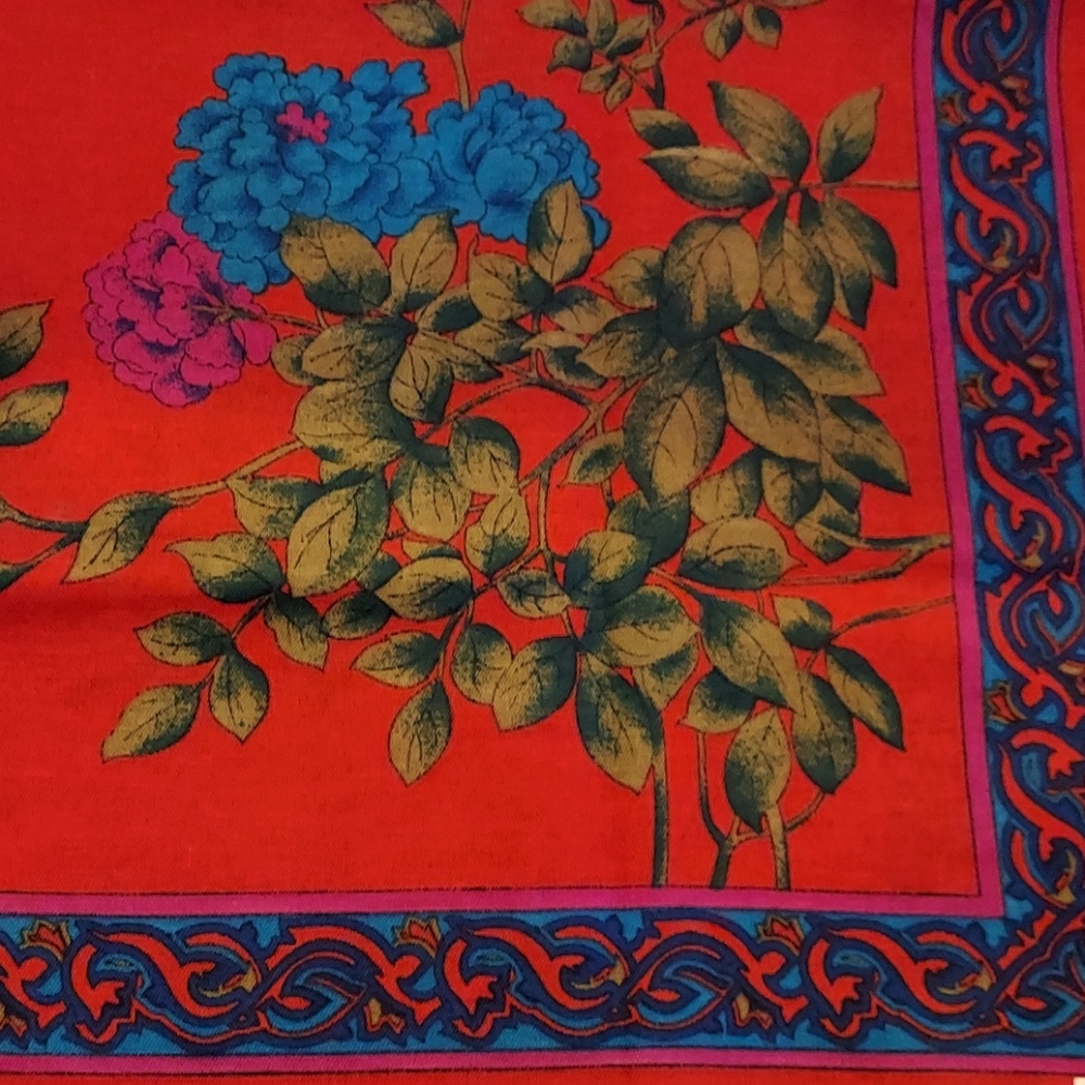 Challis by Berkshire fringe‎ end print scarf